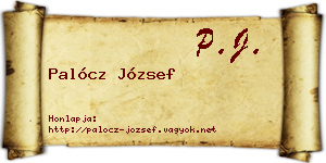 Palócz József névjegykártya