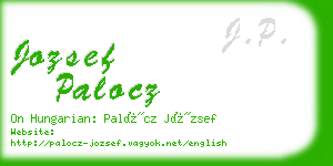 jozsef palocz business card